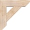 Ekena Millwork Traditional Slat Smooth Bracket w/ Offset Brace, Douglas Fir, 7 1/2"W x 26"D x 26"H BKT0806X26X26TRA06SDF - alternate 3